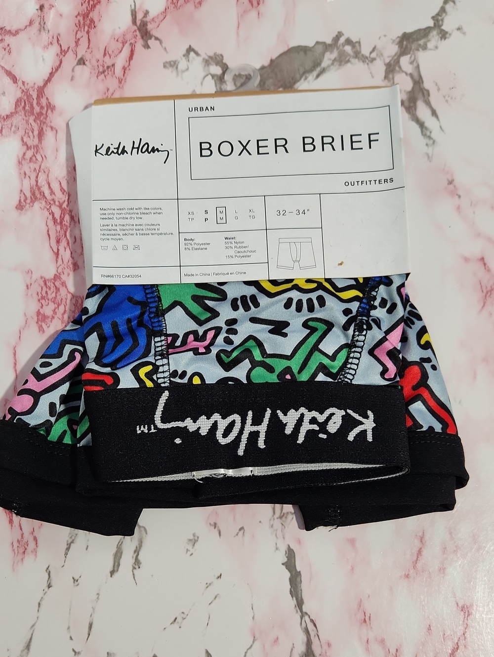 Mens Keith Haring Multicolor Boxer Brief